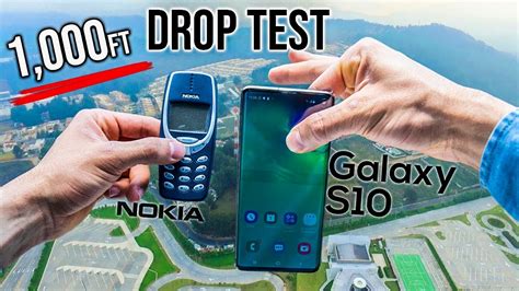 drop test on galaxy s10|100 Meter Drop Test: Samsung Galaxy S10 VS Nokia .